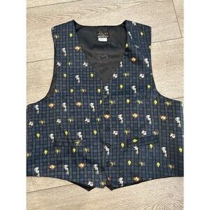 Vintage 1993 Looney Tunes Mania Vest Men's Size L/XL 1990s Cartoon Characters